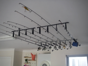 Maximizing Space: How a Ceiling or Wall Mounted Rod Holder Can Transform Your Fishing Gear Storage